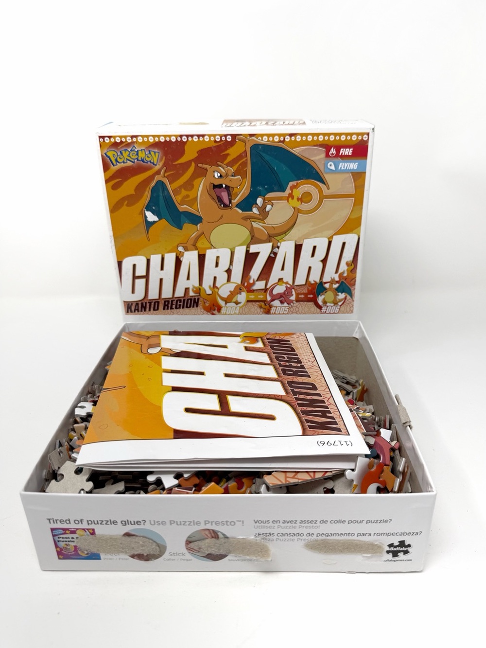 Pokemon Charizard Kanto 1000 Piece Puzzle Buffalo Games w Poster Untested - Picture 6 of 8